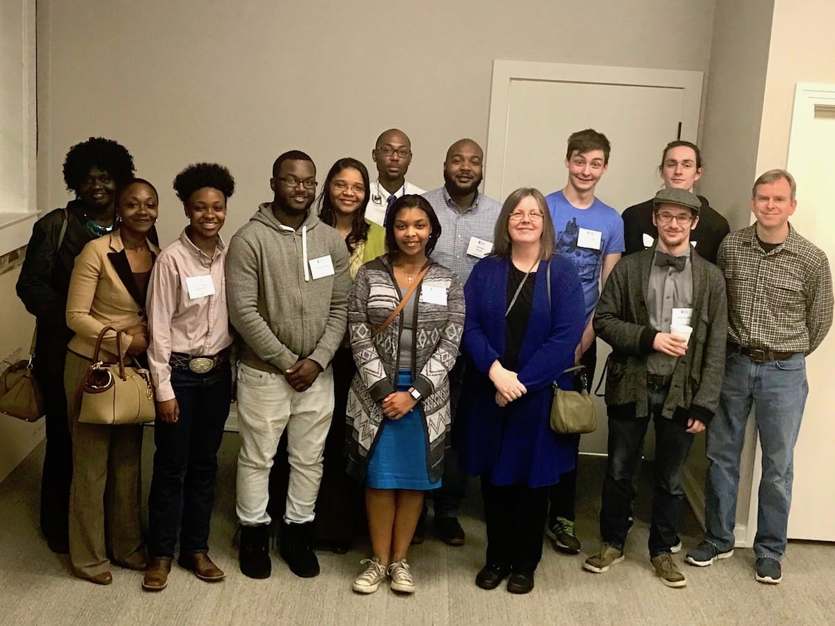 Group shot of Mississippi Coding Academies Jackson cohort coders and parents