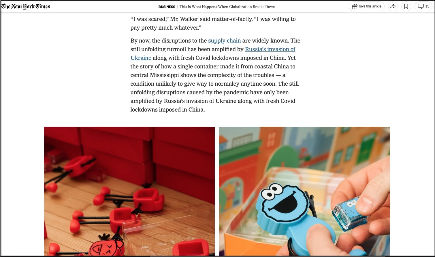 Glo in New York Times