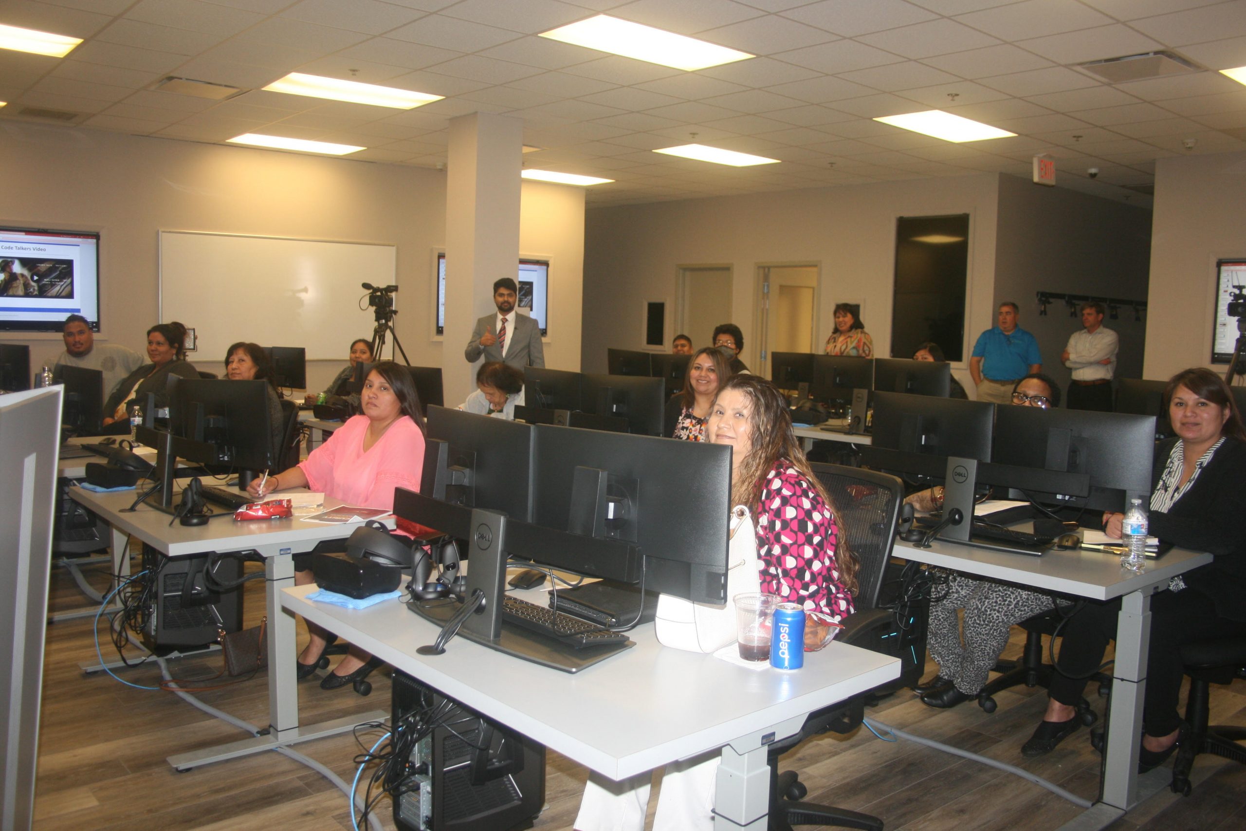 Class participants with instructor Charan Gudla