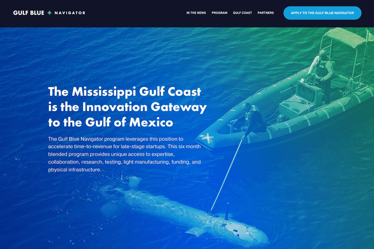 Gulf Blue Navigator website